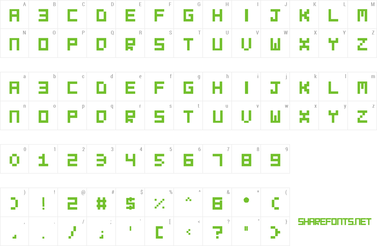 Font Evilborn preview